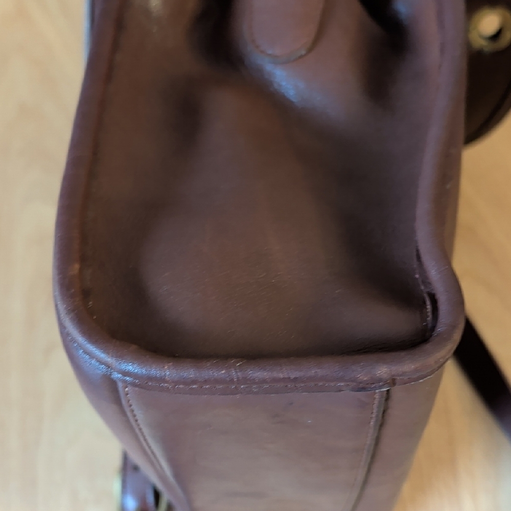Coach Mahogany Leather Crossbody Top-Handle Bag - Picture 13 of 15